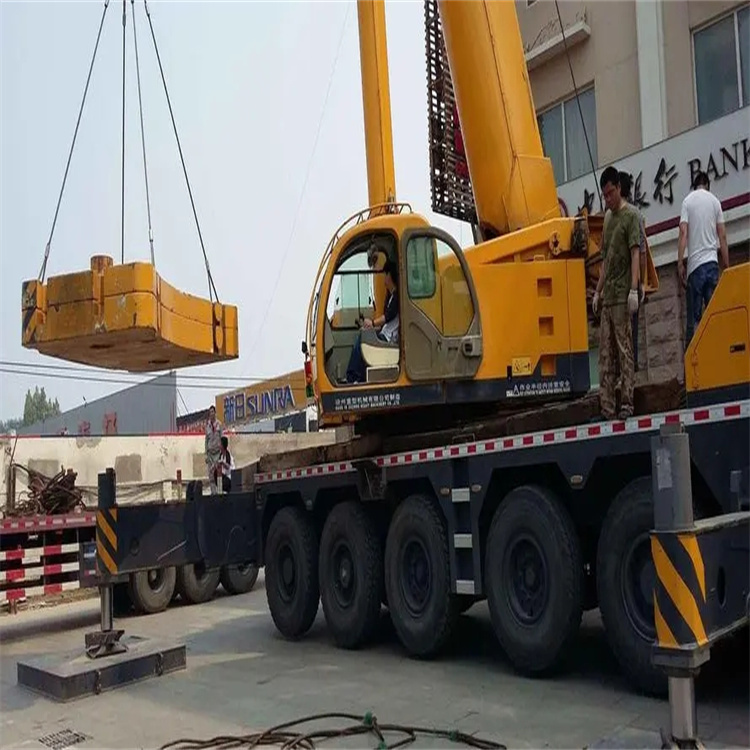 扬州邗江当地吊车出租|机器吊装|75吨|工厂搬迁服务